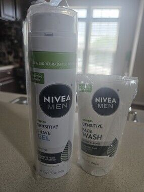 Men's Nivea shave gel and face wash